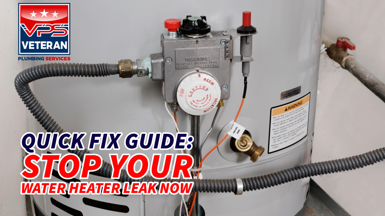 Quick Fix Guide Stop Your Water Heater Leak Now by Veteran Plumbing