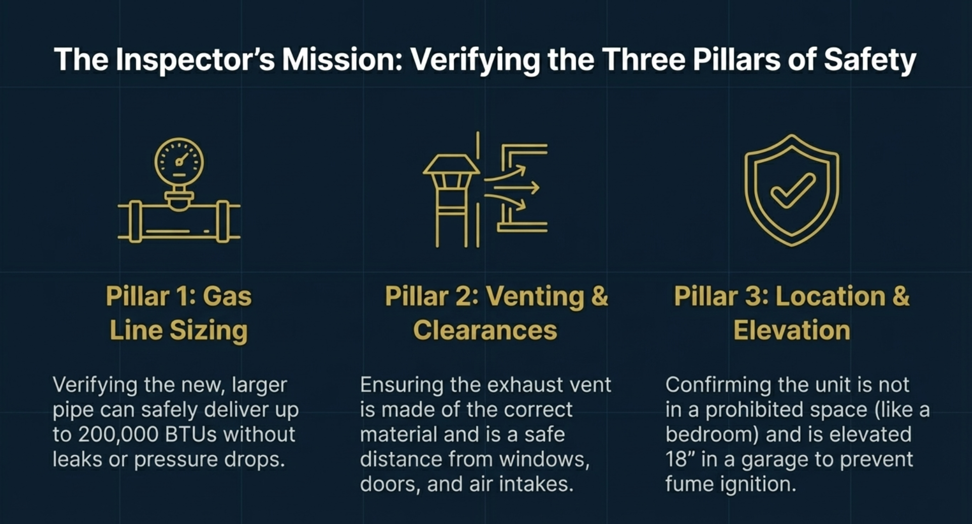 tankless water heater code compliance Northern Virginia, tankless water heater inspection Fairfax VA, tankless water heater inspection Loudoun County, tankless water heater Stafford County code, gas line sizing tankless water heater VA, NFPA 54 gas piping calculation tankless, tankless water heater venting clearances Virginia, Category III stainless steel venting tankless, condensing tankless condensate drain code VA, tankless water heater prohibited locations Virginia, tankless water heater garage elevation code VA, master gasfitter tankless installation Northern Virginia, USBC tankless water heater requirements, Veteran Plumbing Services tankless installation, tankless water heater safety inspection VA