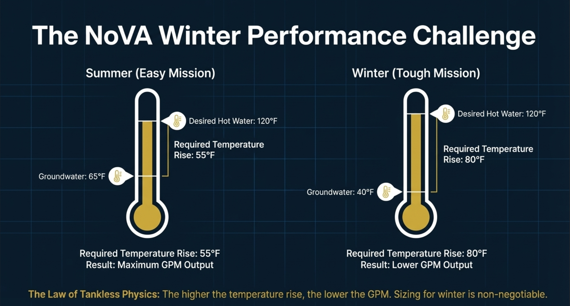 tankless water heater temperature rise Northern Virginia, tankless water heater winter performance VA, tankless water heater GPM temperature rise, groundwater temperature tankless water heater Virginia, tankless water heater sizing Northern Virginia, tankless water heater cold weather performance VA, tankless water heater Culpeper County winter, tankless water heater Stafford County sizing, tankless water heater Loudoun County performance, tankless water heater Fairfax VA winter demand, gas tankless water heater temperature rise explained, tankless water heater GPM calculation VA, master gasfitter tankless sizing Virginia, Veteran Plumbing Services tankless water heater, tankless water heater performance planning VA